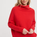 Soft Slouch Sweater - Ruby-Shirts & Tops- Hometown Style HTS, women's in store and online boutique located in Ingersoll, Ontario