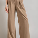 Wide Leg, Pleated Dress Pants - Coco-dress pants- Hometown Style HTS, women's in store and online boutique located in Ingersoll, Ontario