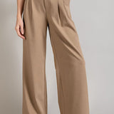 Wide Leg, Pleated Dress Pants - Coco-dress pants- Hometown Style HTS, women's in store and online boutique located in Ingersoll, Ontario