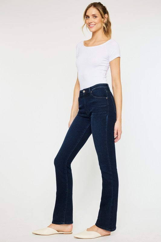 High Rise Bootcut - Dark-denim- Hometown Style HTS, women's in store and online boutique located in Ingersoll, Ontario