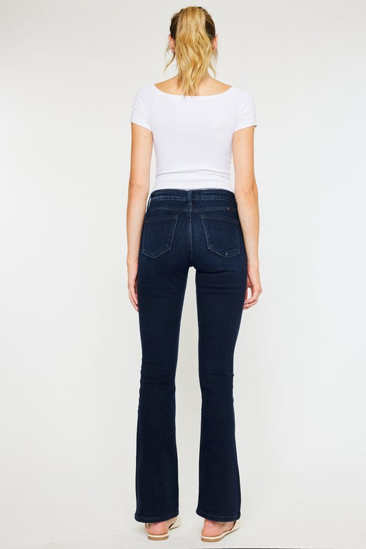 Mid Rise Flare Jeans -White - Boutique 23