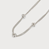 MULTI CHAINS NECKLACE WITH TANGLED HOOPS-Accessories- Hometown Style HTS, women's in store and online boutique located in Ingersoll, Ontario