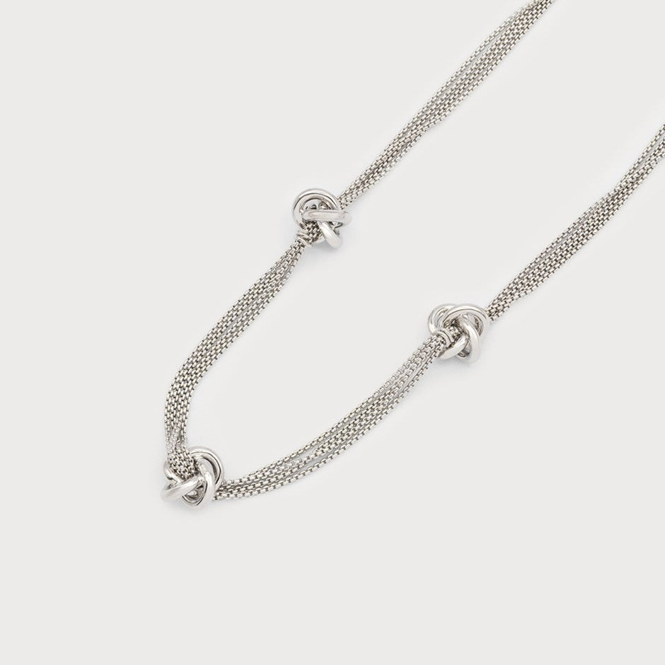 MULTI CHAINS NECKLACE WITH TANGLED HOOPS-Accessories- Hometown Style HTS, women's in store and online boutique located in Ingersoll, Ontario