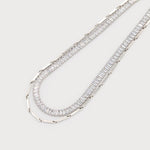 TWO-ROWS GLITTERING MESH NECKLACE-Accessories- Hometown Style HTS, women's in store and online boutique located in Ingersoll, Ontario