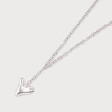 LONG HEART PENDANT ON CHAIN-Accessories- Hometown Style HTS, women's in store and online boutique located in Ingersoll, Ontario