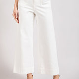 Soft Washed Wide Leg Pants - White-Pants- Hometown Style HTS, women's in store and online boutique located in Ingersoll, Ontario