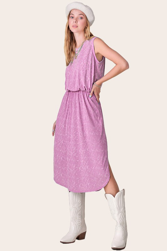 Essential Summer Jersey Dress - Pink-Dress- Hometown Style HTS, women's in store and online boutique located in Ingersoll, Ontario