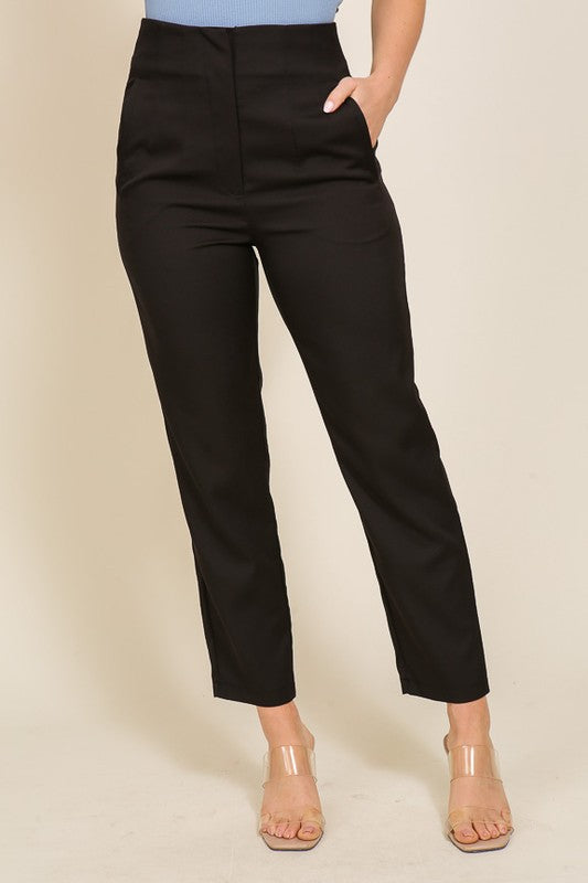 Dress Pants with Pockets - Black-dress pants- Hometown Style HTS, women's in store and online boutique located in Ingersoll, Ontario