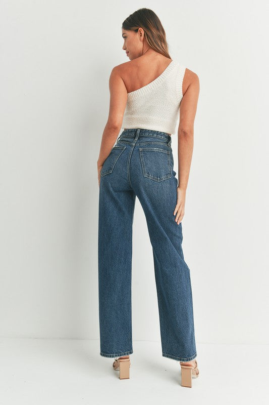 High Waisted, Skater Jean - Dark- Hometown Style HTS, women's in store and online boutique located in Ingersoll, Ontario