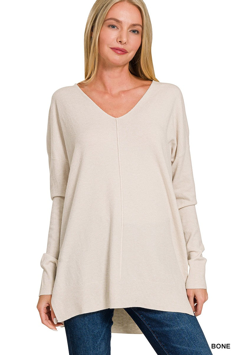 Essential Winter Sweater - Cream-sweater- Hometown Style HTS, women's in store and online boutique located in Ingersoll, Ontario