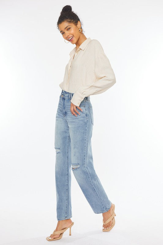 90's Wide Leg Straight-denim- Hometown Style HTS, women's in store and online boutique located in Ingersoll, Ontario