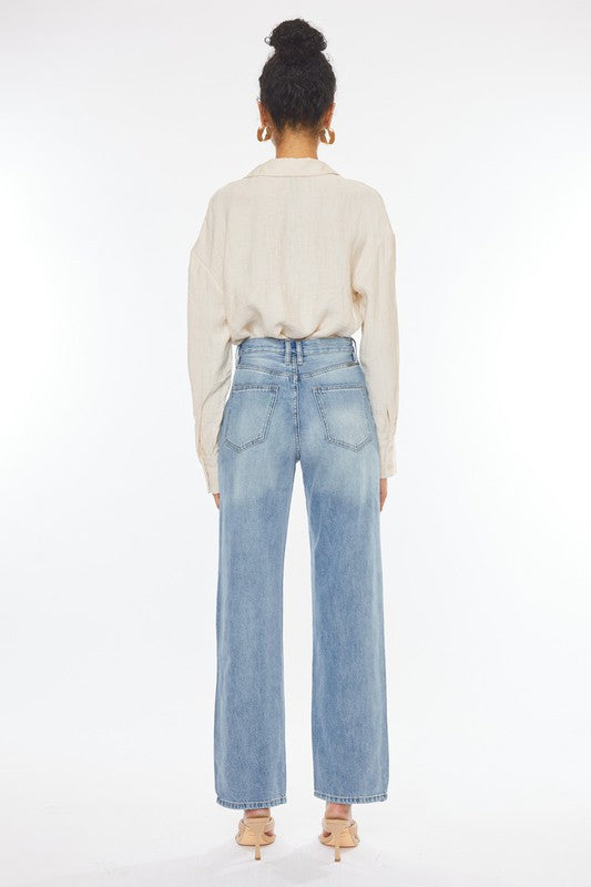 90's Wide Leg Straight-denim- Hometown Style HTS, women's in store and online boutique located in Ingersoll, Ontario