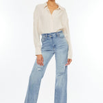 90's Wide Leg Straight-denim- Hometown Style HTS, women's in store and online boutique located in Ingersoll, Ontario