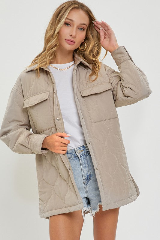 Quilted Jacket - Coco- Hometown Style HTS, women's in store and online boutique located in Ingersoll, Ontario