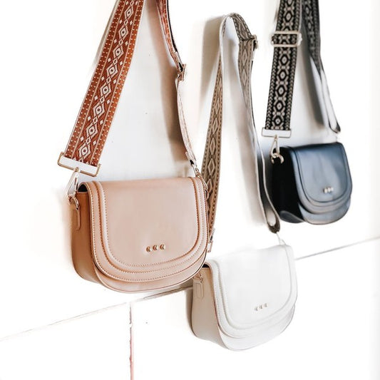 Saddle Bag - Cream, Brown, Black- Hometown Style HTS, women's in store and online boutique located in Ingersoll, Ontario