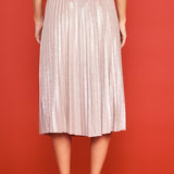 Pleated Midi Skirt - Blush-Skirt- Hometown Style HTS, women's in store and online boutique located in Ingersoll, Ontario