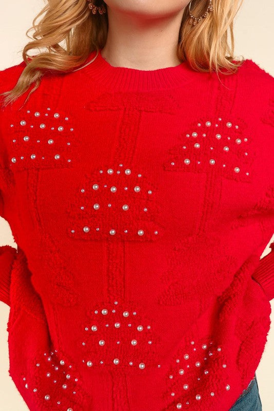 Christmas Tree Holiday Sweater- Hometown Style HTS, women's in store and online boutique located in Ingersoll, Ontario
