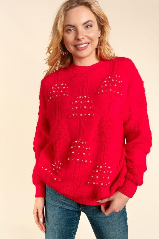 Christmas Tree Holiday Sweater- Hometown Style HTS, women's in store and online boutique located in Ingersoll, Ontario