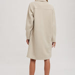 Drape Open Front Coat Jacket - Oatmeal-Coats & Jackets- Hometown Style HTS, women's in store and online boutique located in Ingersoll, Ontario