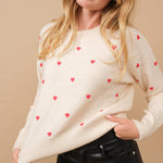 A Little Love Sweater - Red-Sweater- Hometown Style HTS, women's in store and online boutique located in Ingersoll, Ontario