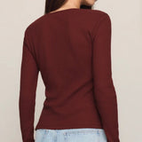 ALBANY WAFFLE BUTTON UP TOP-Casual Tops- Hometown Style HTS, women's in store and online boutique located in Ingersoll, Ontario