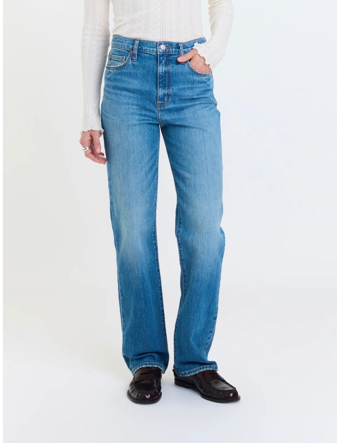 SUNDAZE - HIGH RISE VINTAGE STRAIGHT-Cloudline-Denim- Hometown Style HTS, women's in store and online boutique located in Ingersoll, Ontario