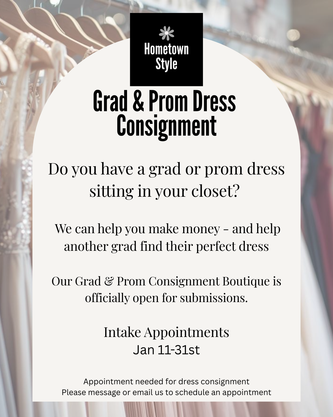 Grad & Prom Dress Consignment-service- Hometown Style HTS, women's in store and online boutique located in Ingersoll, Ontario