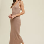 Ribbed Knit Maxi - Mocha- Hometown Style HTS, women's in store and online boutique located in Ingersoll, Ontario