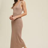 Ribbed Knit Maxi - Mocha- Hometown Style HTS, women's in store and online boutique located in Ingersoll, Ontario