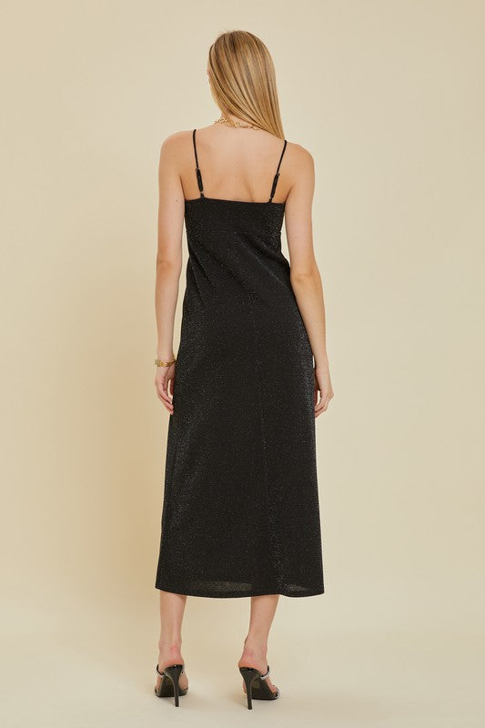 Luxe Slip Dress - Black-Dress- Hometown Style HTS, women's in store and online boutique located in Ingersoll, Ontario