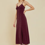 Luxe Slip Dress - Wine-Dress- Hometown Style HTS, women's in store and online boutique located in Ingersoll, Ontario