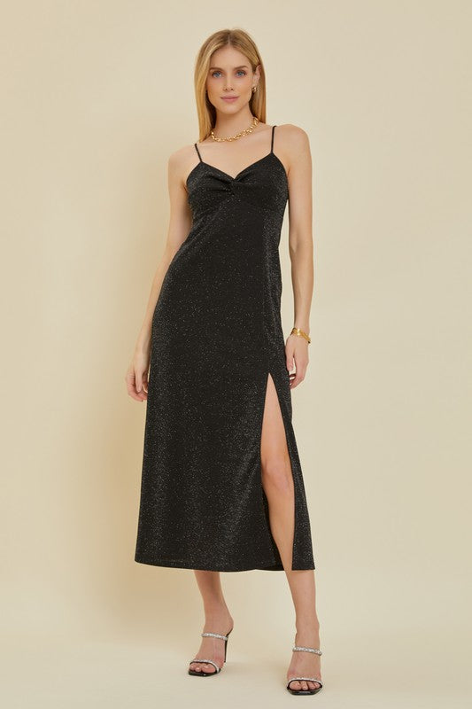 Luxe Slip Dress - Black-Dress- Hometown Style HTS, women's in store and online boutique located in Ingersoll, Ontario