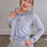 Daily Knit Denim Cardigan- Hometown Style HTS, women's in store and online boutique located in Ingersoll, Ontario