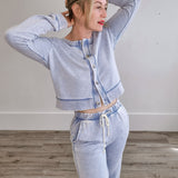 Daily Knit Denim Cardigan- Hometown Style HTS, women's in store and online boutique located in Ingersoll, Ontario