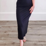 Gail Midi Skirt - Black-Skirt- Hometown Style HTS, women's in store and online boutique located in Ingersoll, Ontario