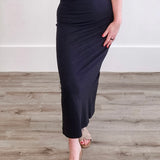 Gail Midi Skirt - Black-Skirt- Hometown Style HTS, women's in store and online boutique located in Ingersoll, Ontario