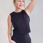 Sloan Muscle Tank - Black-Tank- Hometown Style HTS, women's in store and online boutique located in Ingersoll, Ontario