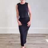 Gail Midi Skirt - Black-Skirt- Hometown Style HTS, women's in store and online boutique located in Ingersoll, Ontario