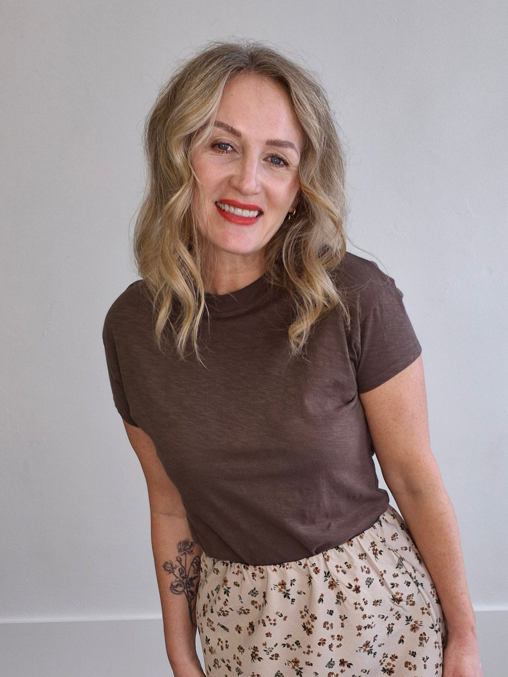 Modern Slub Tee - Tavern-Casual Tops- Hometown Style HTS, women's in store and online boutique located in Ingersoll, Ontario