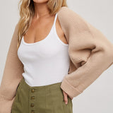 Bolero Shrug - Latte-Sweater- Hometown Style HTS, women's in store and online boutique located in Ingersoll, Ontario