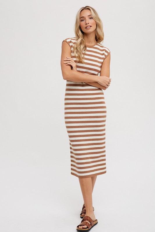 Striped Tank Midi Dress - Coco-Dress- Hometown Style HTS, women's in store and online boutique located in Ingersoll, Ontario
