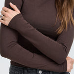 BYPAMILA LS TSHIRT - Java-Casual Tops- Hometown Style HTS, women's in store and online boutique located in Ingersoll, Ontario