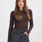 BYPAMILA LS TSHIRT - Java-Casual Tops- Hometown Style HTS, women's in store and online boutique located in Ingersoll, Ontario