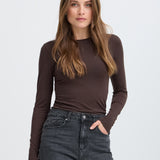 BYPAMILA LS TSHIRT - Java-Casual Tops- Hometown Style HTS, women's in store and online boutique located in Ingersoll, Ontario