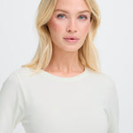 BYPAMILA LS TSHIRT - Off White-Casual Tops- Hometown Style HTS, women's in store and online boutique located in Ingersoll, Ontario