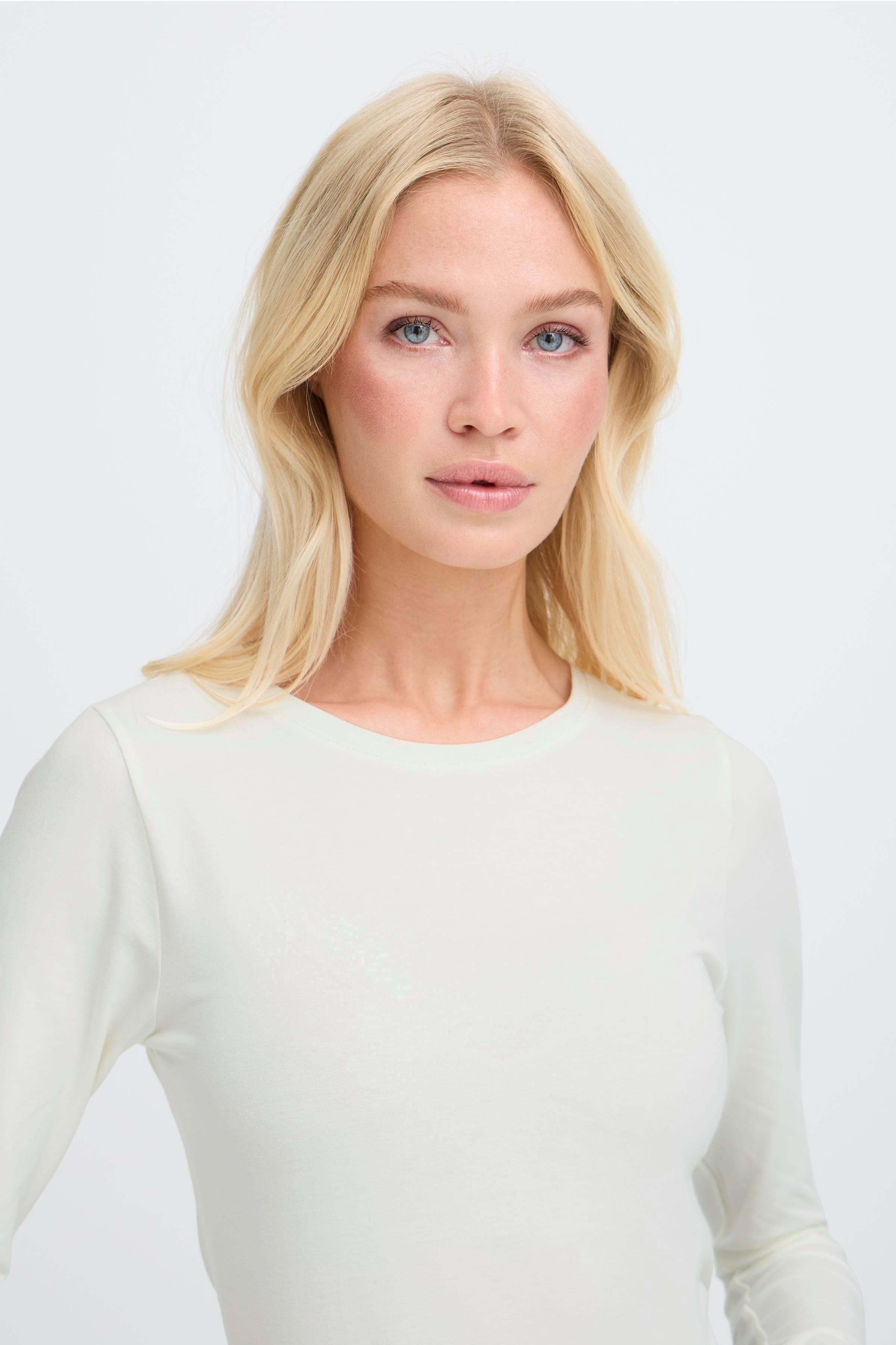 BYPAMILA LS TSHIRT - Off White-Casual Tops- Hometown Style HTS, women's in store and online boutique located in Ingersoll, Ontario