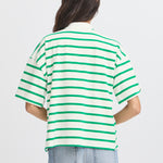 BXPRINTON SS POLOSHIRT - Jelly Bean Mix-Casual Tops- Hometown Style HTS, women's in store and online boutique located in Ingersoll, Ontario