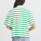 BXPRINTON SS POLOSHIRT - Jelly Bean Mix-Casual Tops- Hometown Style HTS, women's in store and online boutique located in Ingersoll, Ontario