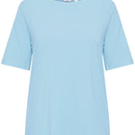 PAMILA HALF SLEEVE TEE SHIRT - Vista Blue-Casual Tops- Hometown Style HTS, women's in store and online boutique located in Ingersoll, Ontario