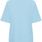 PAMILA HALF SLEEVE TEE SHIRT - Vista Blue-Casual Tops- Hometown Style HTS, women's in store and online boutique located in Ingersoll, Ontario
